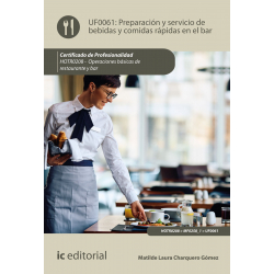 Preparación y servicio de bebidas y comidas rápidas en el bar. HOTR0208