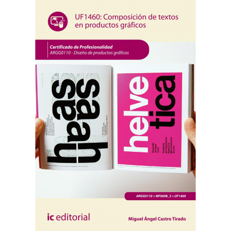 Composición de textos en productos gráficos. ARGG0110