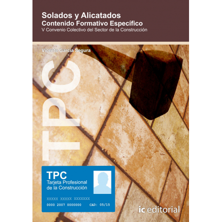 TPC - Solados y alicatados. Contenido Formativo Específico
